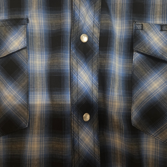 Vintage Wrangler Western "pearl snap" snap-up shirt - Picture 5 of 8